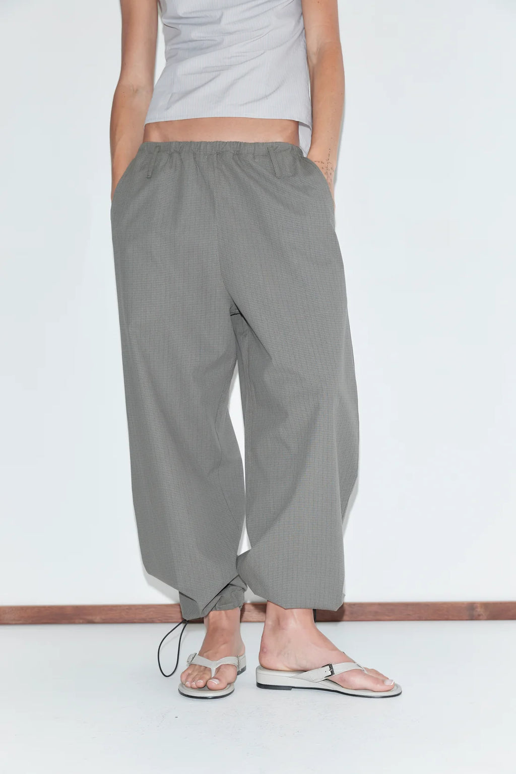 Pantalon à bouton-pression
