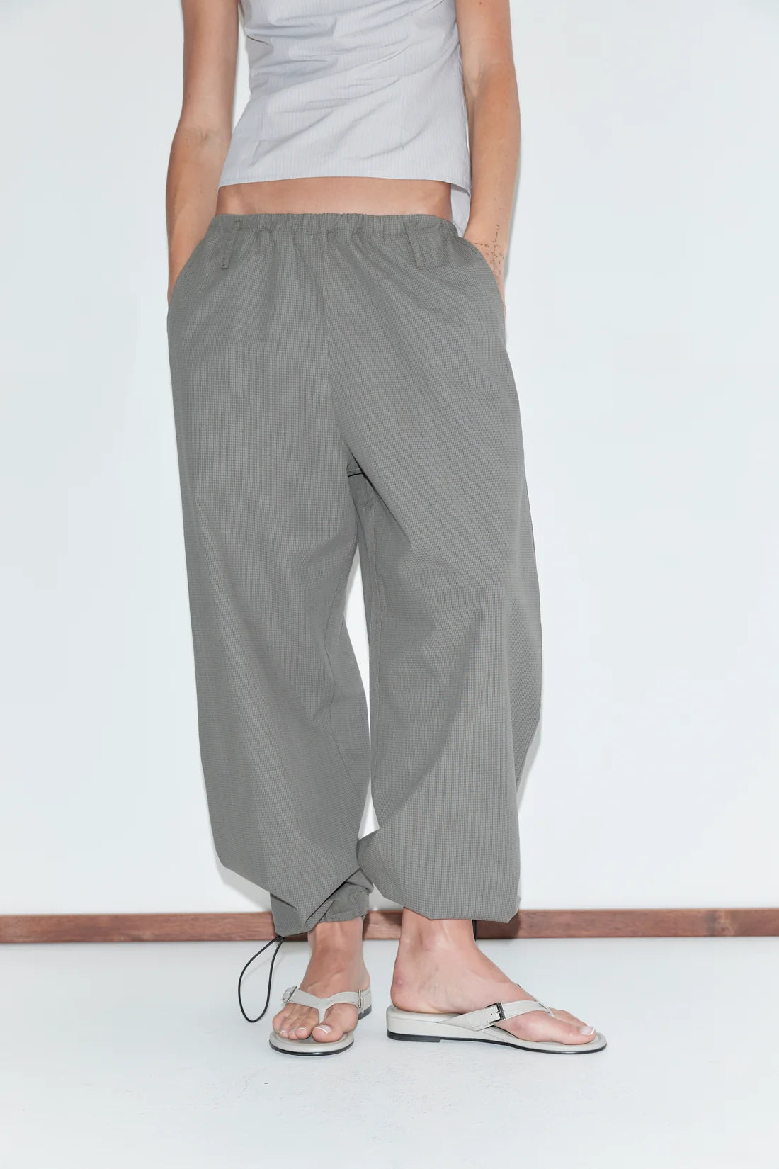 Pantalon à bouton-pression