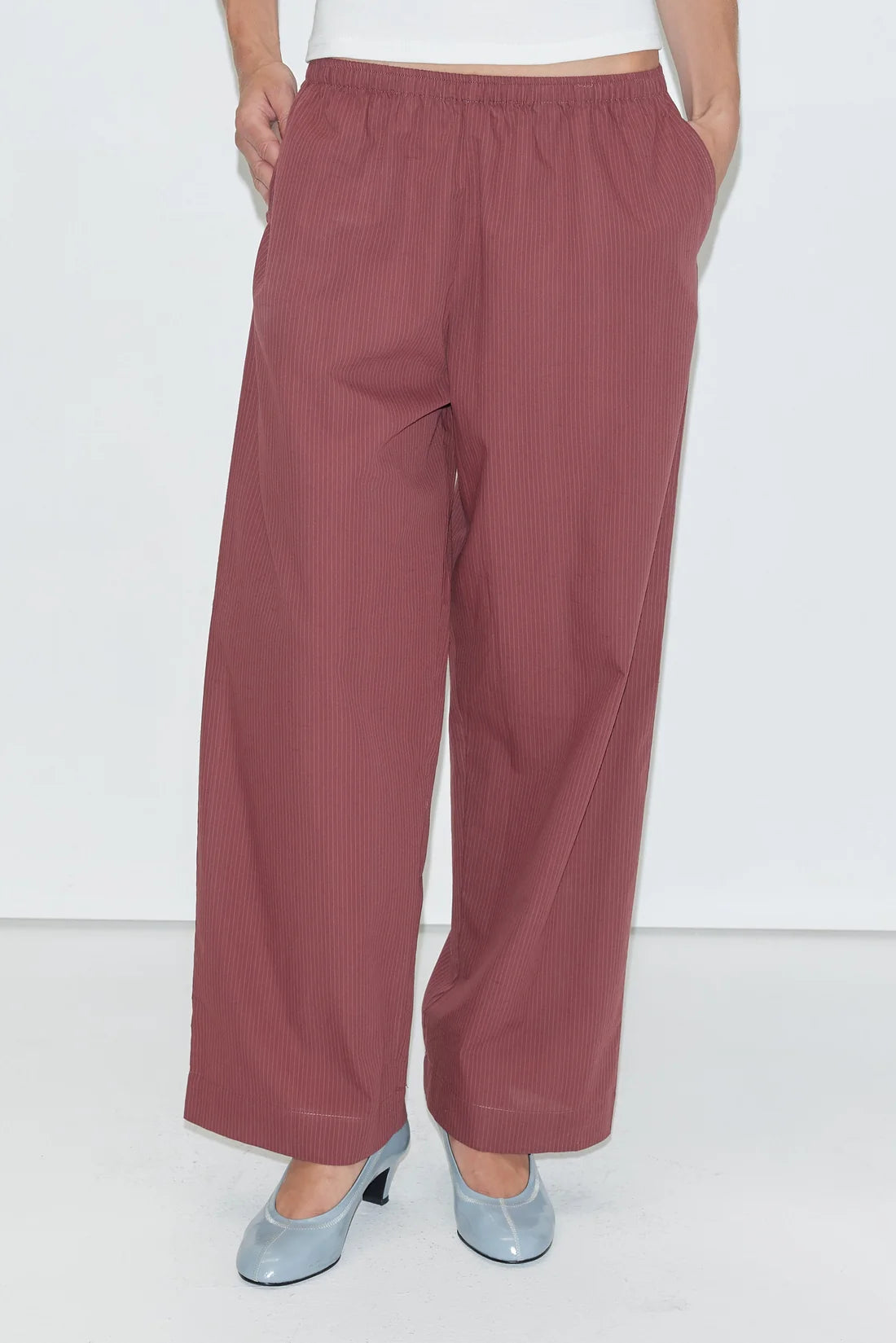 Pantalon à bouton-pression