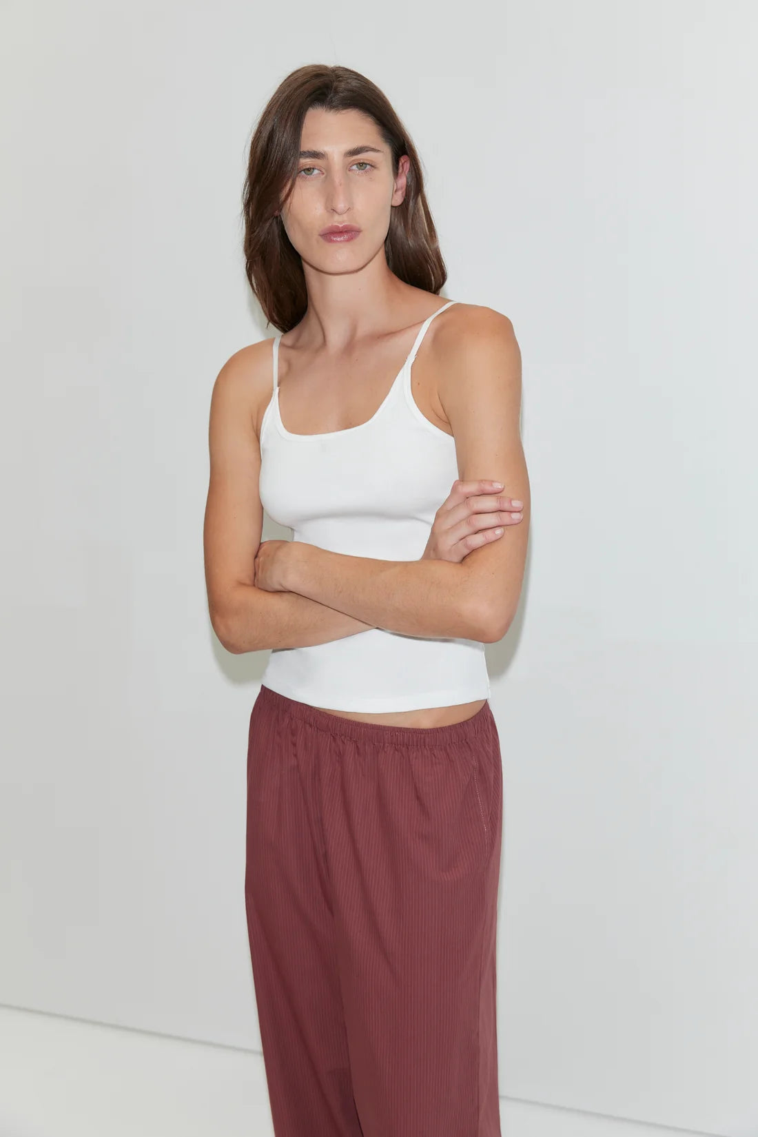 Pantalon à bouton-pression