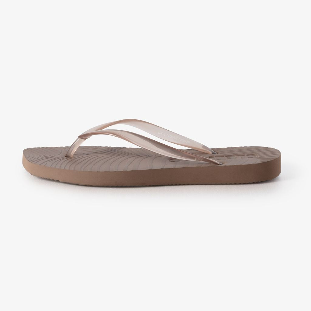 Keilförmige transparente Flip-Flops