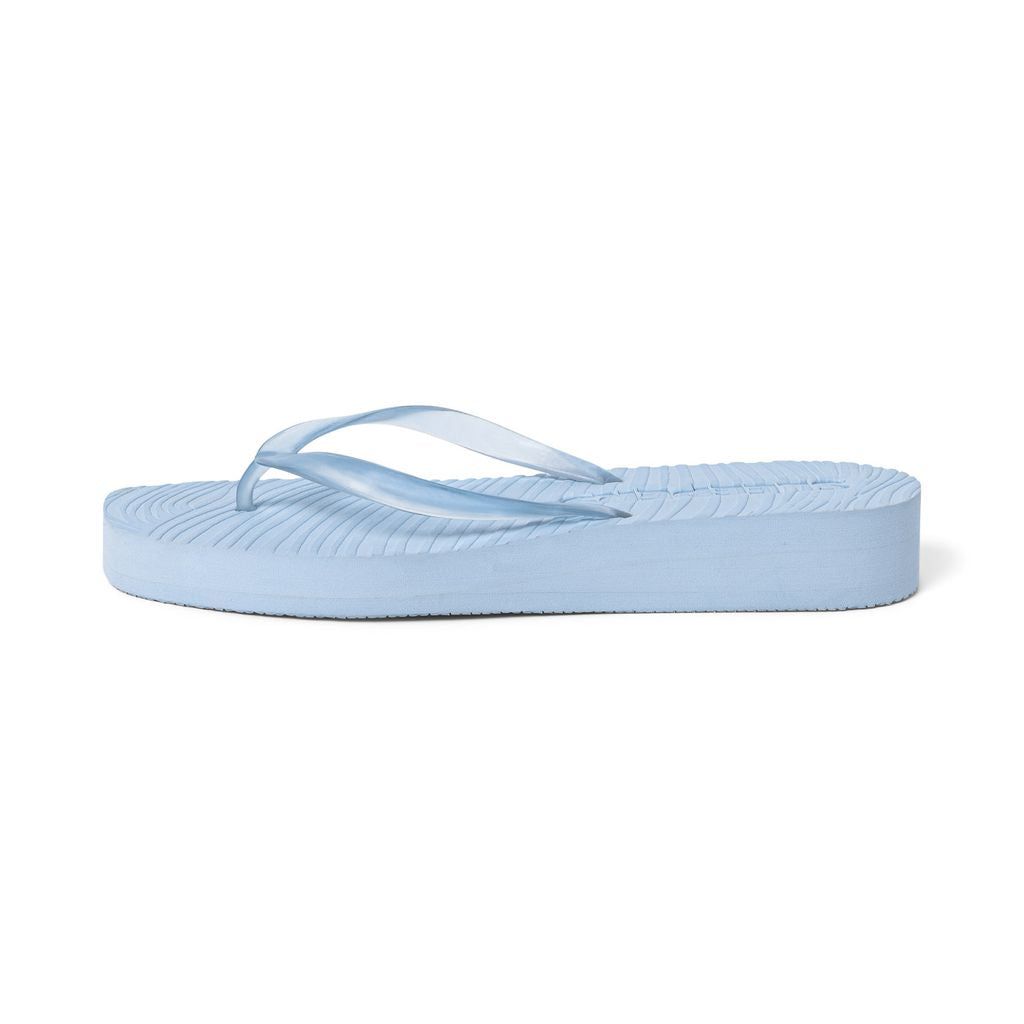 Transparenter Keilabsatz-Flip-Flop