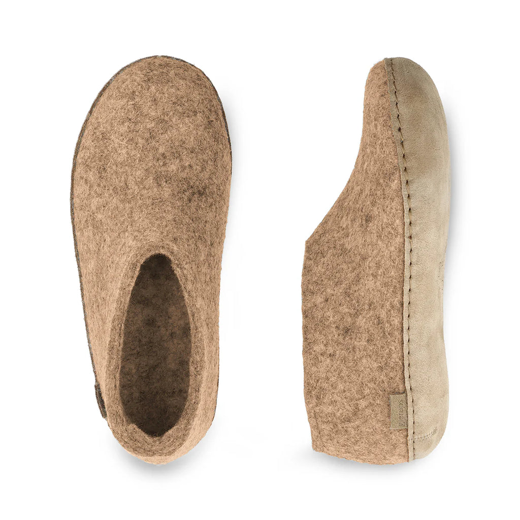 Schuh mit Ledersohle