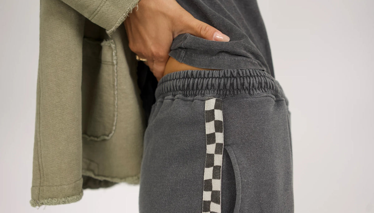 Remastered Billie Barrel Jogginghose – Schachbrettmuster