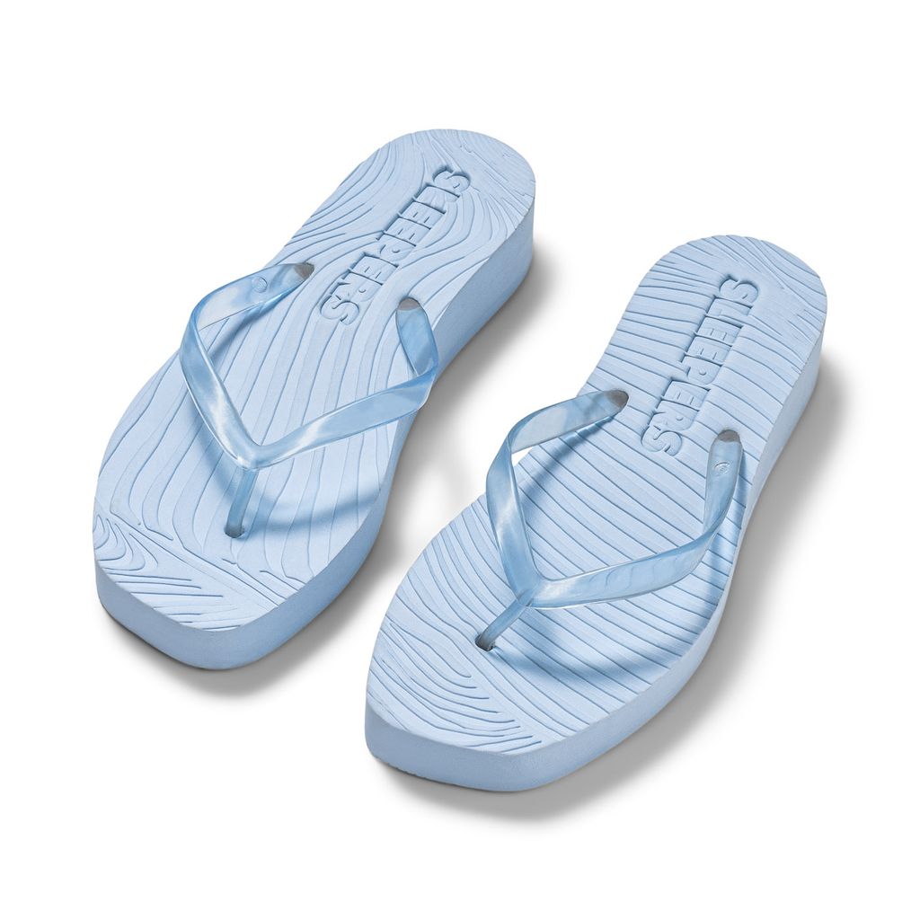 Transparenter Keilabsatz-Flip-Flop