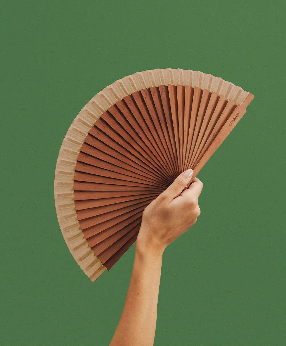 Wood Beige Fan