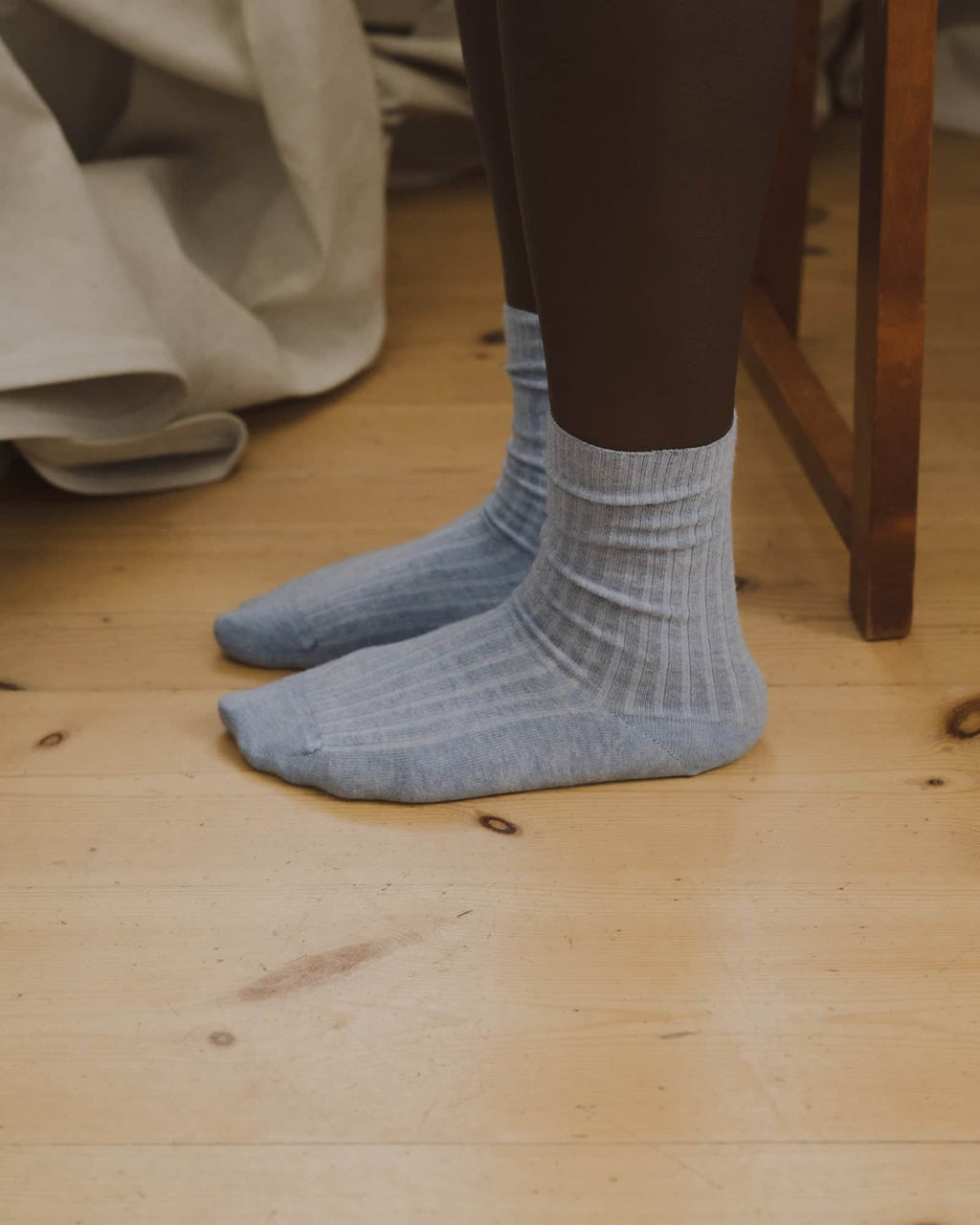 Rib Overankle Socks